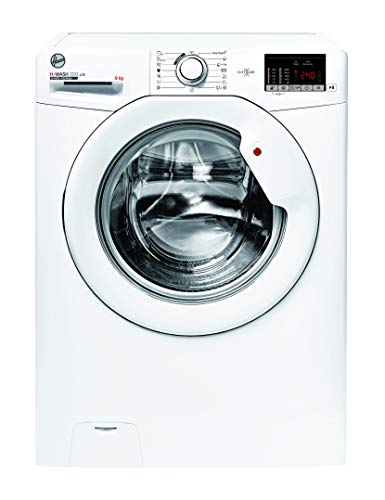 Hoover H-WASH 300 H3W492DE-S Waschmaschine / 9 kg / 1400 U/Min / Smarte Bedienung mit NFC-Technologie / Symbolblende / Spezielle Extra Care-Programme zur Wäschepflege von Hoover