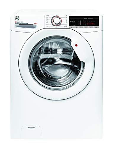 Hoover H-WASH 300 H3WS 495TE-S Waschmaschine / 9 kg / 1400 U/Min / Smarte Bedienung mit Wi-Fi und Bluetooth / ActiveSteam – Dampffunktion / Symbolblende von Hoover