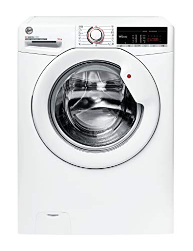 Hoover H-WASH 300 H3WS 495TE-S Waschmaschine / 9 kg / 1400 U/Min / Smarte Bedienung mit Wi-Fi und Bluetooth / ActiveSteam – Dampffunktion / Symbolblende Hoover H-WASH 300 H3WS 495TE-S Waschmaschine / 9 kg / 1400 U/Min / Smarte Bedienung mit Wi-Fi und Bluetooth / ActiveSteam – Dampffunktion / Symbolblende von Hoover