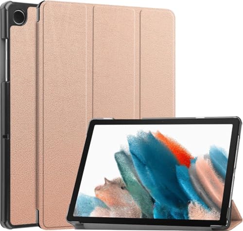Hoozey - Hülle kompatibel mit Samsung Galaxy Tab A9+ (2023) - 11 Zoll - Mit Auto/Wake-Funktion - Kunstleder Tablet Case Schutzhülle - Roségold von Hoozey