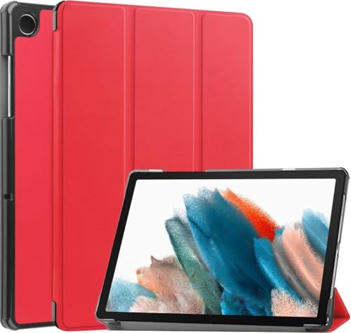Hoozey - Hülle kompatibel mit Samsung Galaxy Tab A9+ (2023) - 11 Zoll - Mit Auto/Wake-Funktion - Kunstleder Tablet Case Schutzhülle - Rot von Hoozey