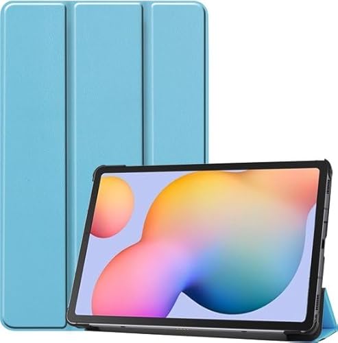 Hoozey - Hülle kompatibel mit Samsung Galaxy Tab S6 Lite (2024/2022/2020) - 10.4 Zoll - Mit Auto/Wake-Funktion - Kunstleder Tablet Case Schutzhülle - Hellblau von Hoozey