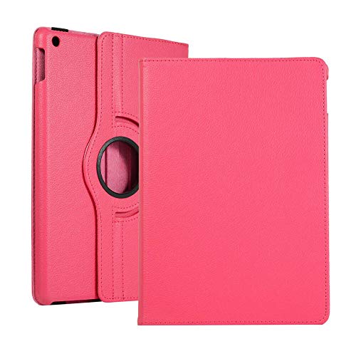 Hoozey - Tablet-Hülle geeignet für Apple iPad 10.2 (2021/2020/2019) - Auto/Wake Funktion - Schwenkbares Bookcase - Magenta von Hoozey
