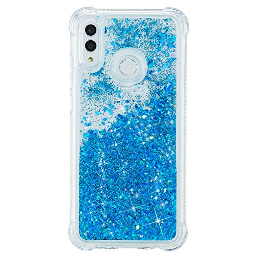 HopMore Glitzer Hülle für Huawei P Smart 2019 / Honor 10 Lite Transparent Handyhülle mit Treibsand Silikon Handy Hülle 3D Stoßfest Winkel Case Schutzhülle Hüllen Glitter Silikonhülle - Blau HopMore Glitzer Hülle für Huawei P Smart 2019 / Honor 10 Lite Transparent Handyhülle mit Treibsand Silikon Handy Hülle 3D Stoßfest Winkel Case Schutzhülle Hüllen Glitter Silikonhülle - Blau von HopMore