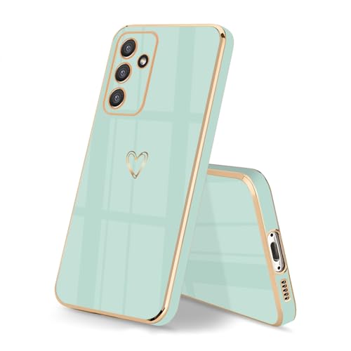 HopMore Handyhülle für Samsung Galaxy A13 5G / A04S Hülle Silikon mit Muster Motiv Süße Herz für Mädchen Frau Stoßfest Schutzhülle Ultra Dünn Weich TPU Cover Case Silikonhülle, Minzgrün HopMore Handyhülle für Samsung Galaxy A13 5G / A04S Hülle Silikon mit Muster Motiv Süße Herz für Mädchen Frau Stoßfest Schutzhülle Ultra Dünn Weich TPU Cover Case Silikonhülle, Minzgrün von HopMore