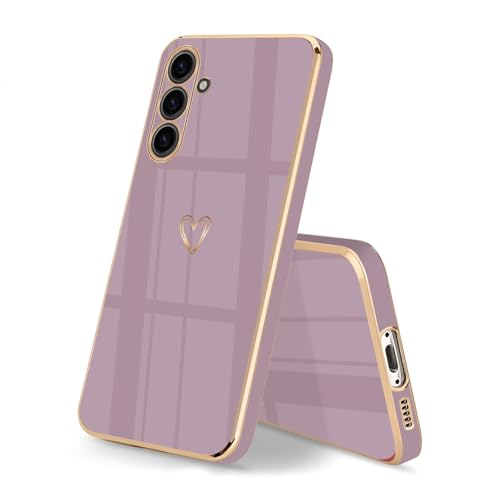 HopMore Handyhülle für Samsung Galaxy A54 5G Hülle Silikon mit Muster Motiv Süße Herz für Mädchen Frau Schutzhülle Ultra Dünn Weich TPU Cover Case Silikonhülle für Samsung A54 5G, Kirschblüten-Lila HopMore Handyhülle für Samsung Galaxy A54 5G Hülle Silikon mit Muster Motiv Süße Herz für Mädchen Frau Schutzhülle Ultra Dünn Weich TPU Cover Case Silikonhülle für Samsung A54 5G, Kirschblüten-Lila von HopMore
