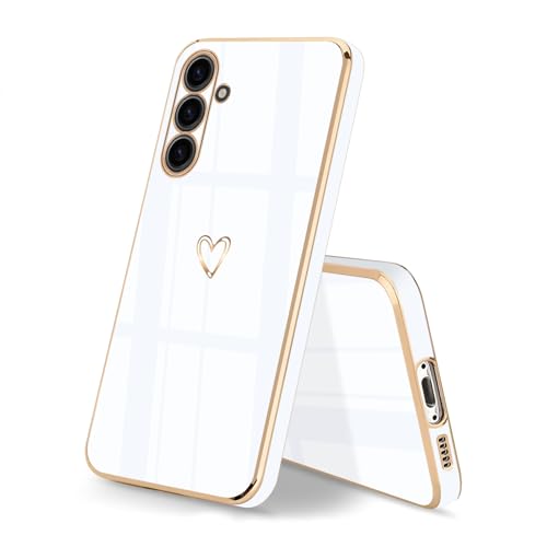 HopMore Handyhülle für Samsung Galaxy S23 FE 5G Hülle Silikon Case mit Motiv Süße Herz Mädchen Frau Stoßfest Schutzhülle Ultra Dünn Weich TPU Silikonhülle Cover für Samsung S23 FE, Weiß HopMore Handyhülle für Samsung Galaxy S23 FE 5G Hülle Silikon Case mit Motiv Süße Herz Mädchen Frau Stoßfest Schutzhülle Ultra Dünn Weich TPU Silikonhülle Cover für Samsung S23 FE, Weiß von HopMore