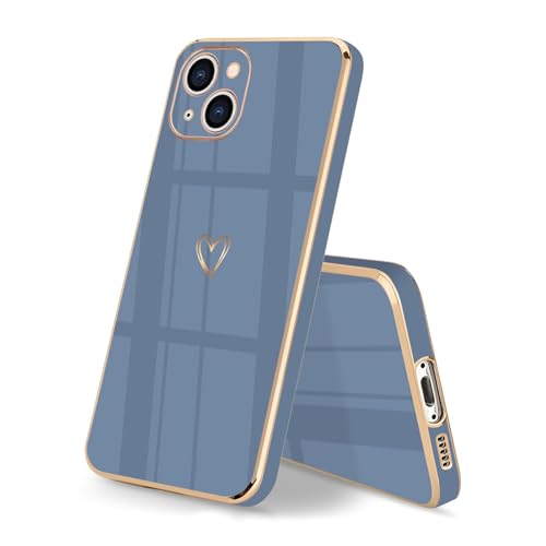 HopMore Hülle für iPhone 15 Plus Handyhülle Case Silikon Schutzhülle für Mädchen Frau Stoßfest Ultra Dünn Weich TPU Silikonhülle Cover mit Motiv Süße Herz für iPhone 15 Plus, Blau HopMore Hülle für iPhone 15 Plus Handyhülle Case Silikon Schutzhülle für Mädchen Frau Stoßfest Ultra Dünn Weich TPU Silikonhülle Cover mit Motiv Süße Herz für iPhone 15 Plus, Blau von HopMore