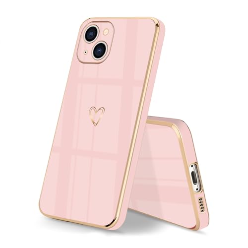 HopMore Hülle für iPhone 15 Plus Handyhülle Case Silikon Schutzhülle für Mädchen Frau Stoßfest Ultra Dünn Weich TPU Silikonhülle Cover mit Motiv Süße Herz für iPhone 15 Plus, Rosa HopMore Hülle für iPhone 15 Plus Handyhülle Case Silikon Schutzhülle für Mädchen Frau Stoßfest Ultra Dünn Weich TPU Silikonhülle Cover mit Motiv Süße Herz für iPhone 15 Plus, Rosa von HopMore