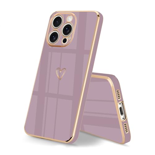 HopMore Silikon Hülle für iPhone 16 Pro Max Hülle, Handyhülle für iPhone 16 Pro Max Schutzhülle Ultra Dünne Weich Voller Schutz Case Cover, Stoßfeste Slim Hülle mit Muster Motiv Herz, Sakura Lila HopMore Silikon Hülle für iPhone 16 Pro Max Hülle, Handyhülle für iPhone 16 Pro Max Schutzhülle Ultra Dünne Weich Voller Schutz Case Cover, Stoßfeste Slim Hülle mit Muster Motiv Herz, Sakura Lila von HopMore