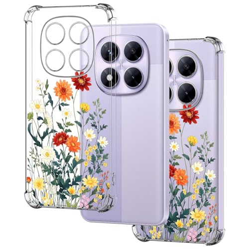HopMore Transparent Handyhülle für Xiaomi Redmi Note 14 Pro 5G Hülle mit Muster Motiv, Stoßfest Klar Silikonhülle Dünne Weiches TPU Durchsichtige Schutzhülle Clear Case Cover, Gänseblümchen HopMore Transparent Handyhülle für Xiaomi Redmi Note 14 Pro 5G Hülle mit Muster Motiv, Stoßfest Klar Silikonhülle Dünne Weiches TPU Durchsichtige Schutzhülle Clear Case Cover, Gänseblümchen von HopMore