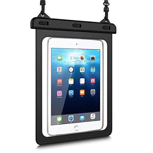 HopMore Wasserdicht Hülle,Staubdicht wasserdichte Tasche Durchsichtig Schutztasche für iPad 9/8/7 10.2", iPad Pro 9.7,iPad Air 1/2/3, Lenovo M10,Samsung Tab A8/S6 Lite/A7 Lite,Huawei(8.1-10.5 Zoll) von HopMore