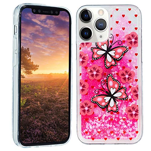 HopMore kompatibel mit iPhone 12 / iPhone 12 Pro Hülle Glitzer Transparent Silikon Handyhülle 3D Case Schutzhülle Cover Hüllen Durchsichtig Gel Stoßfest Silikonhülle - Rosa Schmetterling HopMore kompatibel mit iPhone 12 / iPhone 12 Pro Hülle Glitzer Transparent Silikon Handyhülle 3D Case Schutzhülle Cover Hüllen Durchsichtig Gel Stoßfest Silikonhülle - Rosa Schmetterling von HopMore
