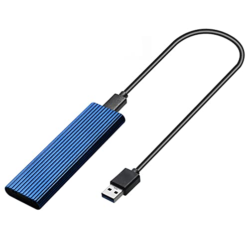 Hopbucan M2 SSD GehäUse NVME GehäUse M.2 USB SSD Adapter für NVME PCIE NGFF SATA M+B Key 2230/2242/2260/2280 Dual Protocol(C) von Hopbucan
