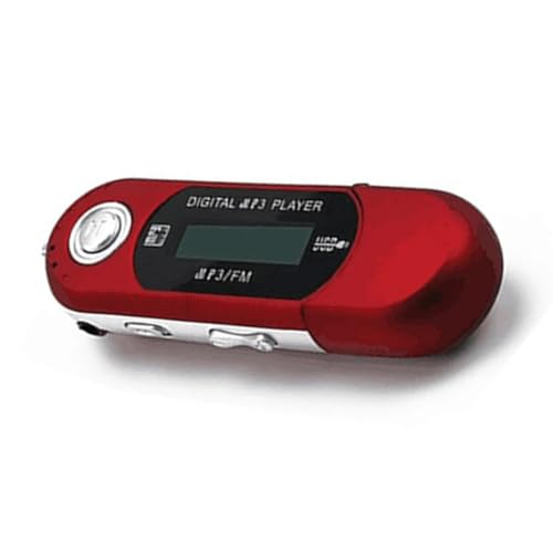 Hopbucan Mini-MP3-Player, USB 2.0, kleiner USB-Stick, Musik-Player, LCD, mehrsprachig, mit 3,5 mm Audio-Buchse, automatische Abschaltung, einfach zu bedienen (C) von Hopbucan