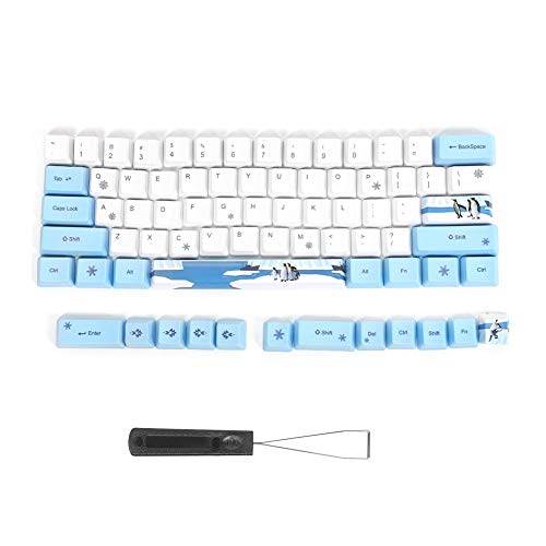 Hopcd 73 Stück getönte PBT-Tastenkappen im Anime-Stil, PBT Mechanische Tastatur Zubehör für DIY Mechanische Tastatur von Hopcd