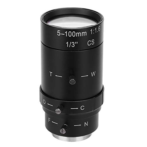 Zoom-Kamera-Objektiv, 1,3 MP, CCTV-Kamera, Aluminiumlegierung, CS-Halterung, 5 – 100 mm, für Sicherheitskamera von Hopcd