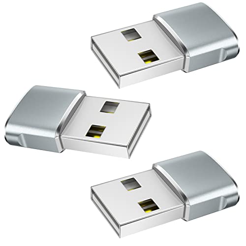 Hoppac USB-C-Buchse auf USB-A-Stecker 2.0 Adapter, schnelles Aufladen und Datenübertragung, geeignet für iPhone 13/12/11 / Airpods Pro/Ipad Air/Pro Samsung S20 / S21 3 Stück von Hoppac