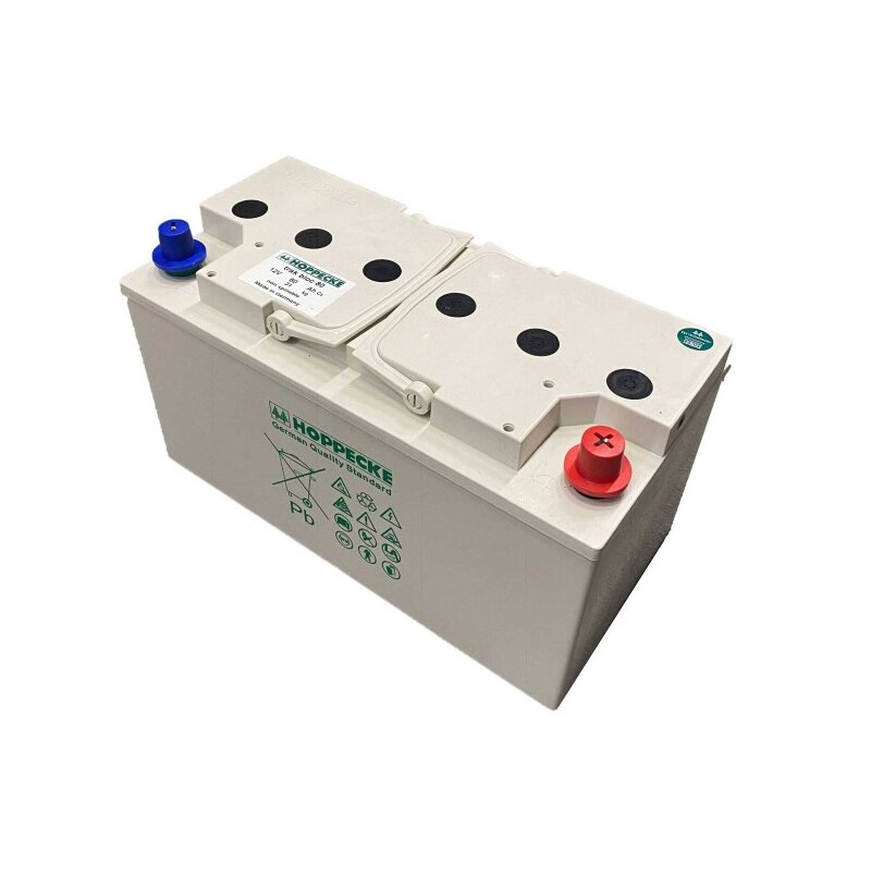 Hoppecke trak bloc 12V 80Ah 12TB 80 AGM Blei Traktions- 6 Blockbatterie M8 mit Konusadapter Hoppecke trak bloc 12V 80Ah 12TB 80 AGM Blei Traktions- 6 Blockbatterie M8 mit Konusadapter von Hoppecke