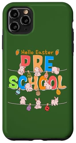 Osterhase Vorschule Vorschule Alpha Christian Art auf der Rückseite Hülle für iPhone 11 Pro Max Osterhase Vorschule Vorschule Alpha Christian Art auf der Rückseite Hülle für iPhone 11 Pro Max von Hopping With Rabbit Egg Hunting Patriotic American