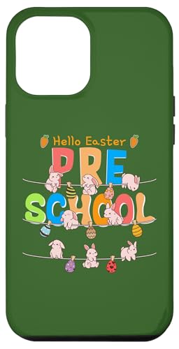 Osterhase Vorschule Vorschule Alpha Christian Art auf der Rückseite Hülle für iPhone 12 Pro Max Osterhase Vorschule Vorschule Alpha Christian Art auf der Rückseite Hülle für iPhone 12 Pro Max von Hopping With Rabbit Egg Hunting Patriotic American