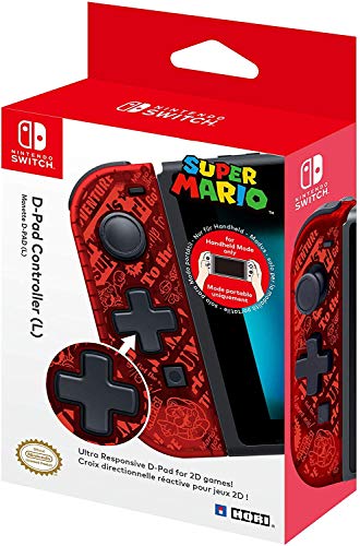 HORI D-Pad (Mario) Steuerkreuz-Controller (L) für Nintendo Switch - Offiziell Lizenziert von Hori