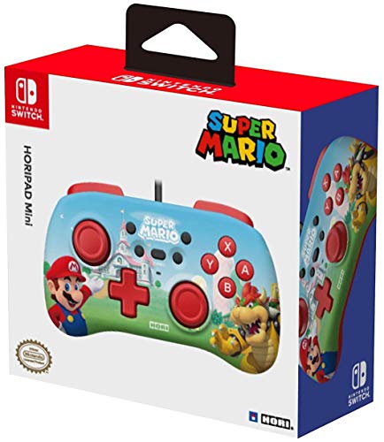 HORI Horipad Mini (Super Mario) Controller für Nintendo Switch - Offiziell Lizenziert von Hori