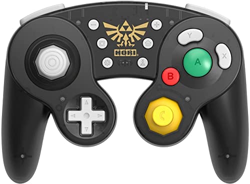 HORI Kabelloses Battle Pad (Zelda) Controller im GameCube Stil für Nintendo Switch - Offiziell Lizenziert von HORI