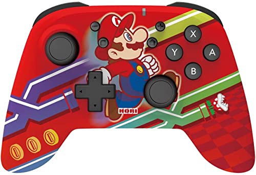 HORI Kabelloses Horipad (Super Mario) Controller für Nintendo Switch - Offiziell Lizenziert von Hori