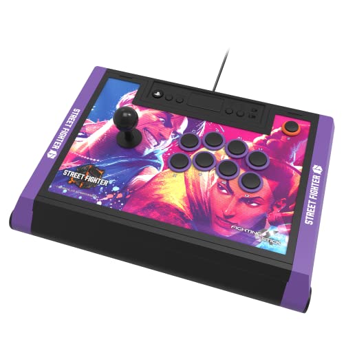 HORI PlayStation 5 Fighting Stick Alpha (Street Fighter 6 Edition) - Tournament Grade Fightstick for PS5, PS4, PC - Officially Licensed by Sony von Hori