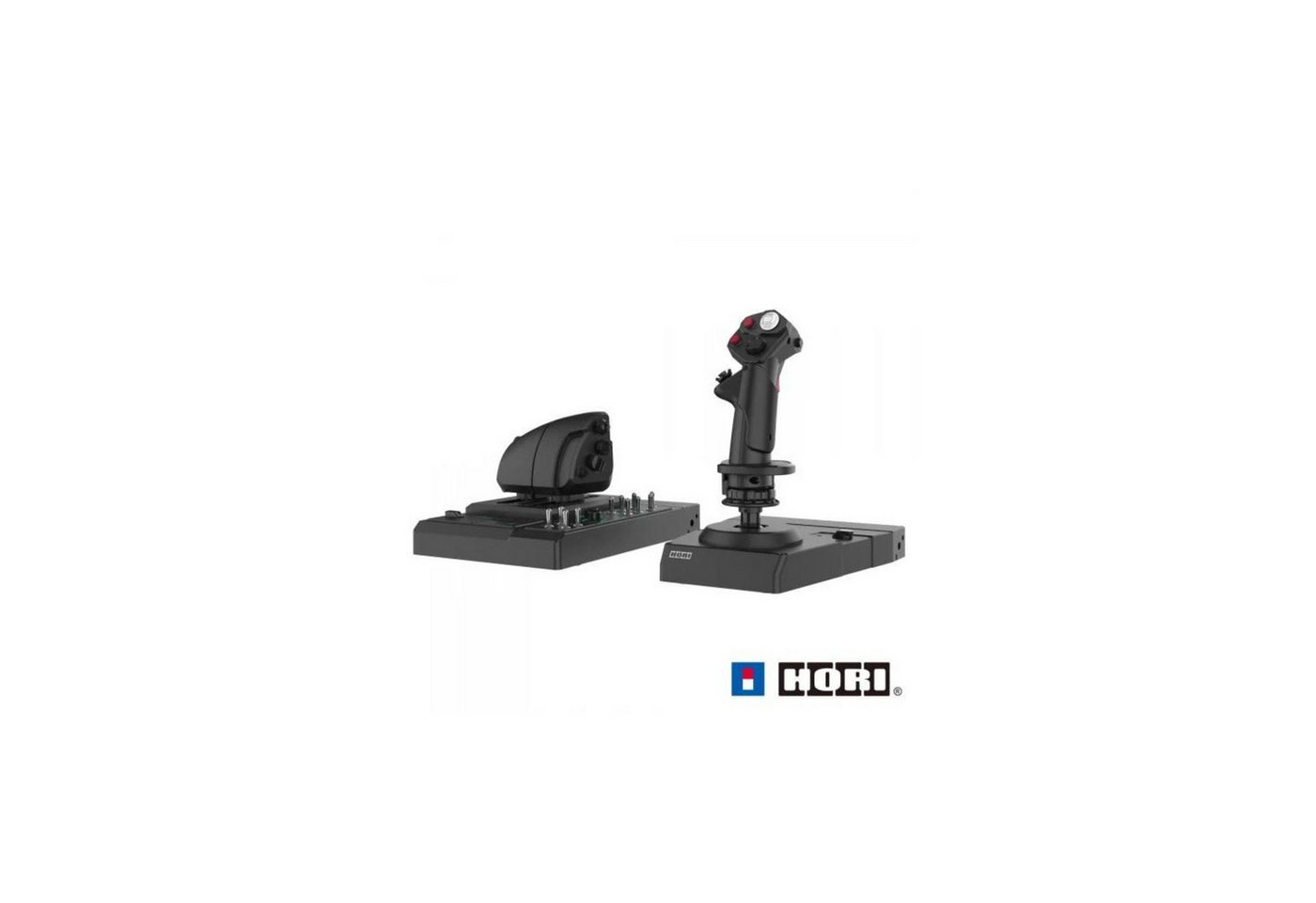 Hori HOTAS Flight Control System and Mount, Arcade Stick Gaming-Controller (PC, programmierbare Tasten) von Hori