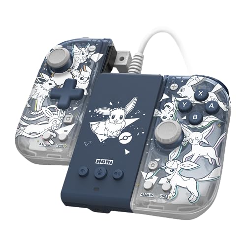 HORI Nintendo Switch Split Pad Compact Attachment Set (Eevee Evolutions) - Ergonomic Controller for Handheld Mode & Wired Controller - Officially Licensed by Nintendo & Pokémon von Hori