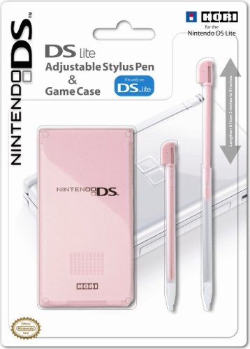 Nintendo DS lite - Adjustable Pink Stylus Pen + Game Case [UK Import] von Hori