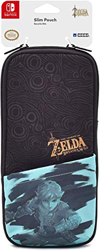 Hori The Legend of Zelda: Breath of the Wild Slim-Etui für Nintendo Switch - Grau/Blau - Weich - Reißverschluss - 2 Fächer - Officially Nintendo-Lizenziert Hori The Legend of Zelda: Breath of the Wild Slim-Etui für Nintendo Switch - Grau/Blau - Weich - Reißverschluss - 2 Fächer - Officially Nintendo-Lizenziert von HORI