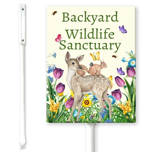Horienteeon Schild mit Pfählen für den Hinterhof, 11,5 x 15 cm, stabiles Aluminium-Schild, rostfrei, kein Mähen darf Schild für Garten, Bestäuber, Wildtiere, Lebensraum, Outdoor-Dekorationen Horienteeon Schild mit Pfählen für den Hinterhof, 11,5 x 15 cm, stabiles Aluminium-Schild, rostfrei, kein Mähen darf Schild für Garten, Bestäuber, Wildtiere, Lebensraum, Outdoor-Dekorationen von Horienteeon