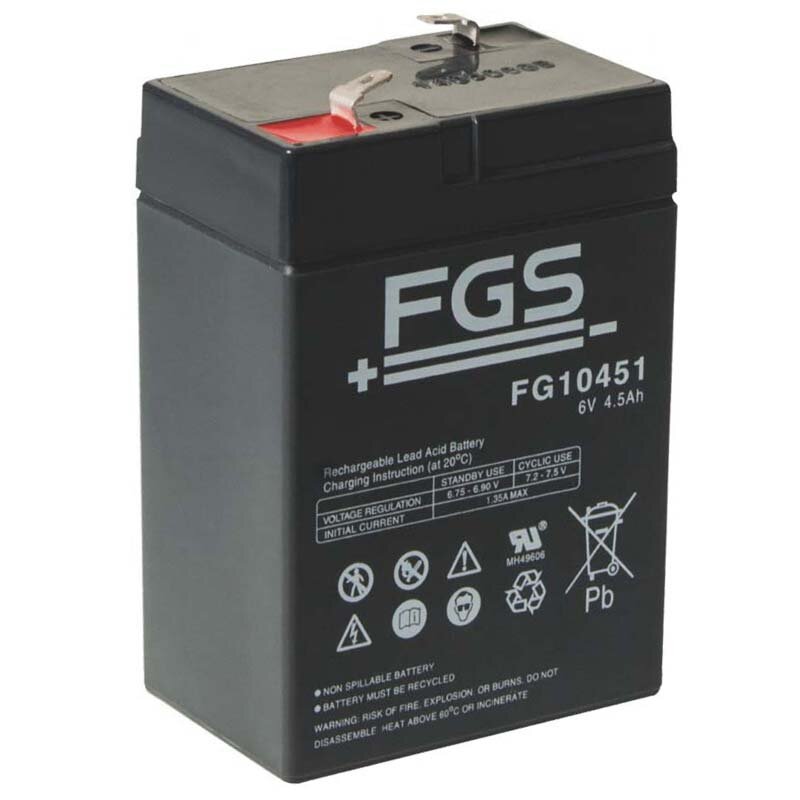 Akku passend Horizont FGS 6V 4,5Ah Euro-Blitz compact Blei Akku passend Horizont FGS 6V 4,5Ah Euro-Blitz compact Blei von Fiamm