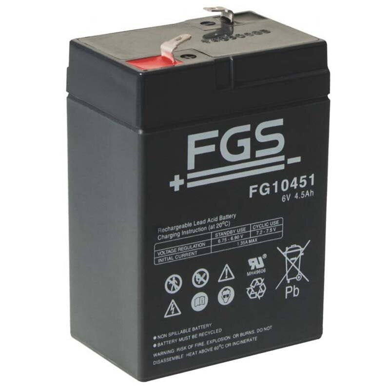 Akku passend Horizont FGS 6V 4,5Ah Euro-Blitz compact Blei Akku passend Horizont FGS 6V 4,5Ah Euro-Blitz compact Blei von Fiamm