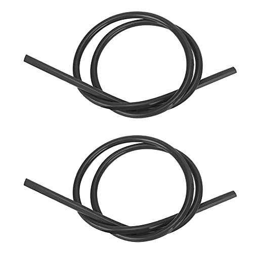 Horoper 2-teiliges Universal-Zündkerzenkabel-Set, Zündkabel, 8 Mm, Elektronische Silikon-Zündkabel, Siliziumkarbidkern, Zündkabel, 1 M Lang (black) von Horoper