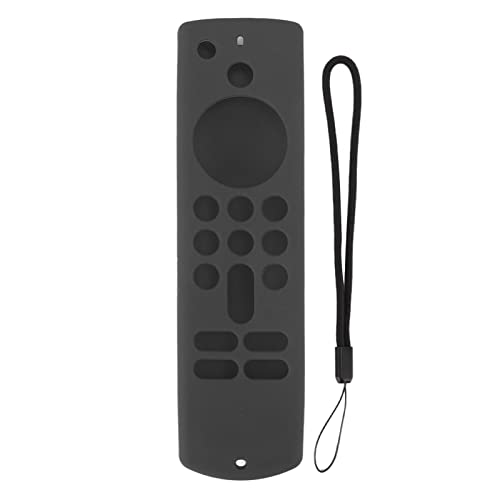Horoper Silikon-Fernbedienungshülle, Fernbedienungs-Silikonhülle für Fire TV Stick, rutschfeste Silikon-Schutzhülle mit Umhängeband der 3. Generation(Grau) von Horoper