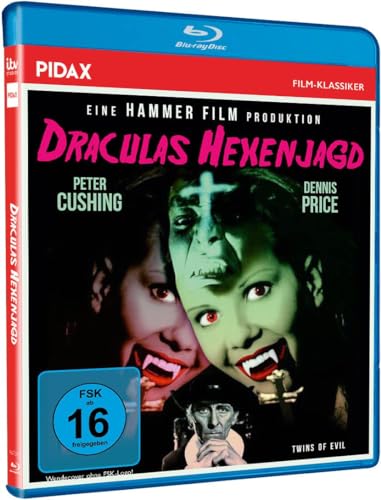 Draculas Hexenjagd (Twins of Evil) Kult Horrorfilm mit Starbesetzung aus den legendären Hammer Film Studios - Ein Meisterwerk aus Dracula Vampir und Hexen Motiven [Blu-Ray] von Horror Classic Movies (Pidax Film-Klassiker)