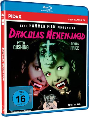 Draculas Hexenjagd (Twins of Evil) Kult Horrorfilm mit Starbesetzung aus den legendären Hammer Film Studios - Ein Meisterwerk aus Dracula Vampir und Hexen Motiven [Blu-Ray] von Horror Classic Movies