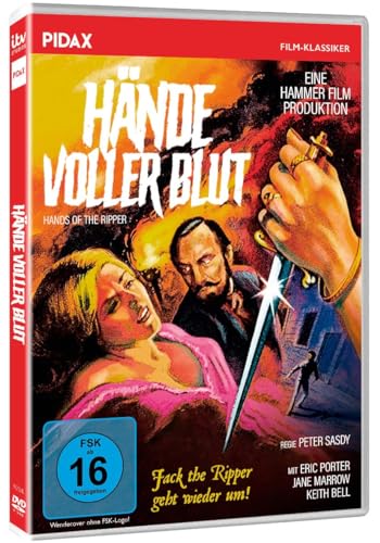 Hände voller Blut (Jack the Ripper kehrt zurück) Kult-Horrorfilm mit Starbesetzung aus den legendären Hammer Film Studios (OT: Hands of the Ripper) von Horror Classic Movies (Pidax Film-Klassiker)