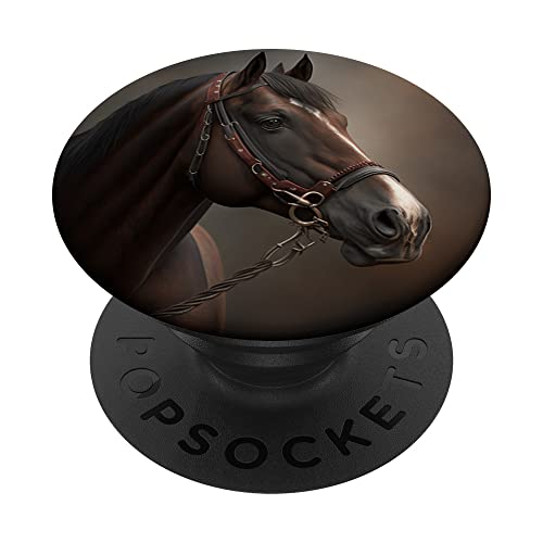 Pferd mit Halfter für Mädchen, Pferd PopSockets mit austauschbarem PopGrip von Horse Gifts and Stuff For Girls Who Love Riding