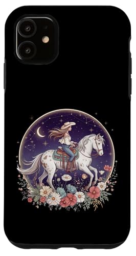 Cowgirl Reitpferd im Wildblumenfeld Blumenpferd Mädchen Hülle für iPhone 11 Cowgirl Reitpferd im Wildblumenfeld Blumenpferd Mädchen Hülle für iPhone 11 von Horse Riding Gifts for Women & Girls