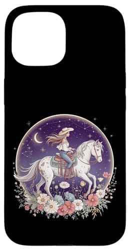 Cowgirl Reitpferd im Wildblumenfeld Blumenpferd Mädchen Hülle für iPhone 15 Cowgirl Reitpferd im Wildblumenfeld Blumenpferd Mädchen Hülle für iPhone 15 von Horse Riding Gifts for Women & Girls