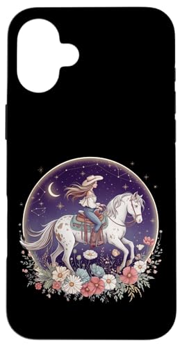 Cowgirl Reitpferd im Wildblumenfeld Blumenpferd Mädchen Hülle für iPhone 16 Plus Cowgirl Reitpferd im Wildblumenfeld Blumenpferd Mädchen Hülle für iPhone 16 Plus von Horse Riding Gifts for Women & Girls