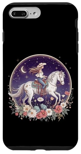 Cowgirl Reitpferd im Wildblumenfeld Blumenpferd Mädchen Hülle für iPhone 7 Plus/8 Plus Cowgirl Reitpferd im Wildblumenfeld Blumenpferd Mädchen Hülle für iPhone 7 Plus/8 Plus von Horse Riding Gifts for Women & Girls