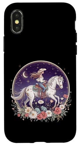 Cowgirl Reitpferd im Wildblumenfeld Blumenpferd Mädchen Hülle für iPhone X/XS Cowgirl Reitpferd im Wildblumenfeld Blumenpferd Mädchen Hülle für iPhone X/XS von Horse Riding Gifts for Women & Girls