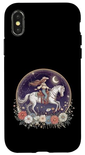 Cowgirl Reitpferd im Wildblumenfeld Blumenpferd Mädchen Hülle für iPhone X/XS Cowgirl Reitpferd im Wildblumenfeld Blumenpferd Mädchen Hülle für iPhone X/XS von Horse Riding Gifts for Women & Girls