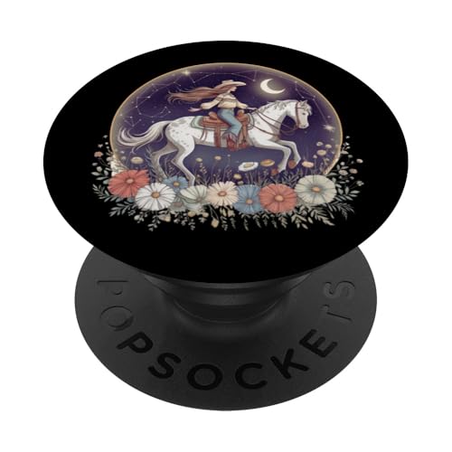 Cowgirl Reitpferd im Wildblumenfeld Blumenpferd Mädchen PopSockets Klebender PopGrip Cowgirl Reitpferd im Wildblumenfeld Blumenpferd Mädchen PopSockets Klebender PopGrip von Horse Riding Gifts for Women & Girls